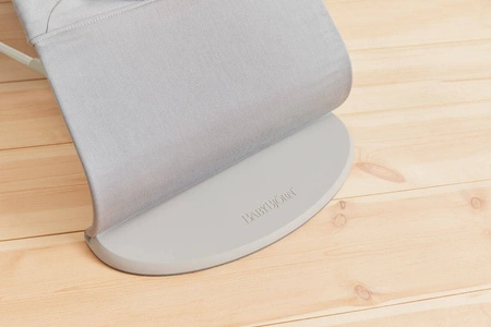 BABYBJORN - leżaczek BLISS COTTON, Petal Quilt, Jasny Szary + Zabawka Googly Eyes Pastels