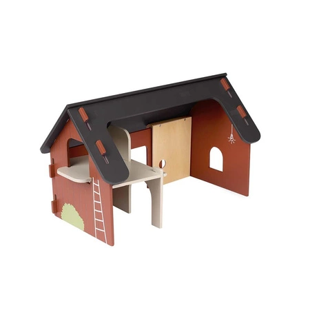 Farma drewniana w stylu szwedzkim czerwona Micki