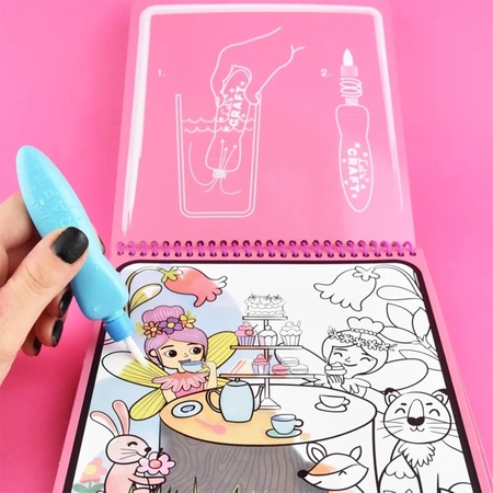 Wodna kolorowanka z pisakiem wodnym -plakat XL Jednorożec