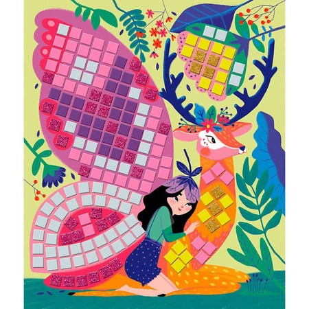 Zestaw kreatywny Mozaika Wróżki 5+, Janod (stary indeks: J07901)