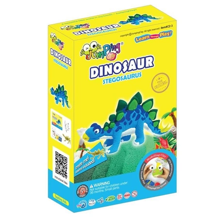Jumping Clay | Zestaw kreatywny Dinozaur - Stegosaurus