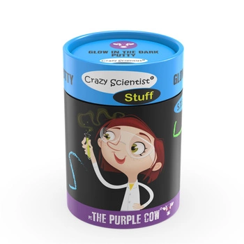 Mini eksperymenty The Purple Cow - Sprytna plastelina świecąca w ciemności