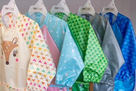 Zoocchini Fartuszek dla Dziecka z Rękawami Jelonek Fiona