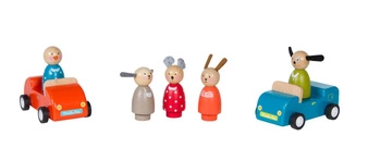 Drewniane figurki kpl 5 szt - 7,5cm 632421