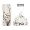 Lulujo Zestaw Kocyk + Czapka Marble