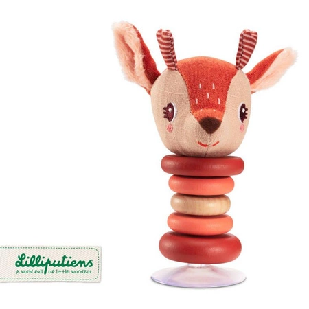 LILLIPUTIENS Grzechotka z przyssawką Sarenka Stella 6 m+