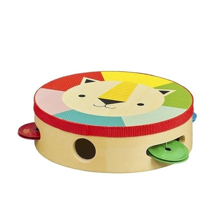 Petit Collage Tamburyn Drewniany Lew