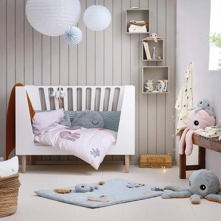 Done by Deer Sea Pościel Niemowlęca Powder GOTS 70x100/40x45 cm