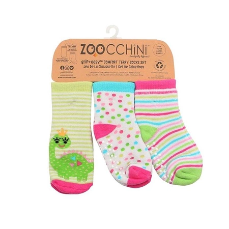 Zoocchini Skarpetki 3 Pary Dino Nowy 0-24M