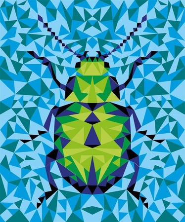 Zestaw kreatywny Malowanie po numerach Owady 2 obrazy Misterix 7+, Janod