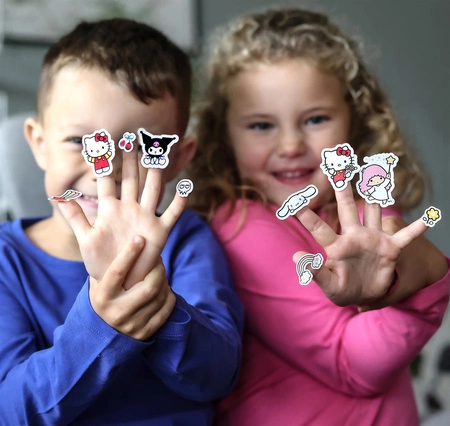 Zestaw naklejek do zabawy 70 sztuk, zabawka dla dzieci naklejki Hello Kitty