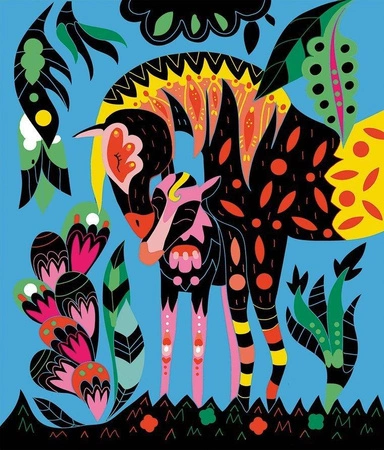 Zestaw kreatywny Do zdrapywania Konie i jednorożce 7+, Janod