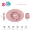EZPZ Komplet pierwszych naczyń silikonowych First Foods Set pastelowy róż