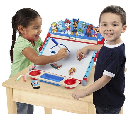 Tablica edukacyjna dwustronna dla dzieci 3w1 Psi Patrol Melissa and Doug 33274