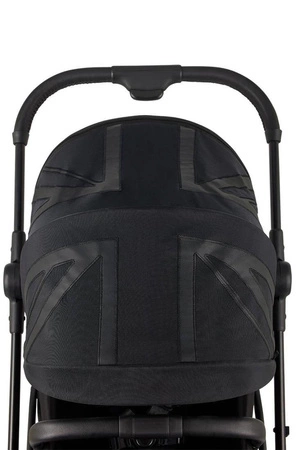 MINI by Easywalker Buggy TURN Kompaktowy wózek spacerowy z obrotowym siedziskiem 360° Oxford Black (z osłoną przeciwdeszczową w zestawie)