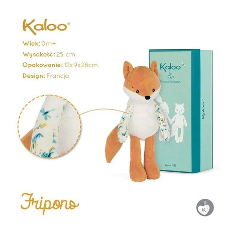 Kaloo Przytulanka Lisek Leonard 25 cm w pudełku kolekcja Fripons