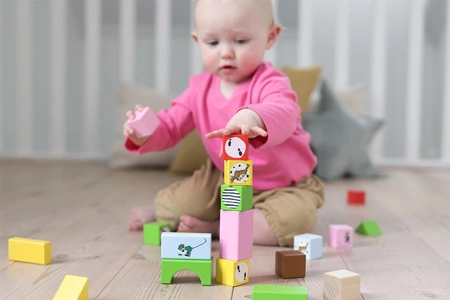 Klocki drewniane 30 szt Pippi