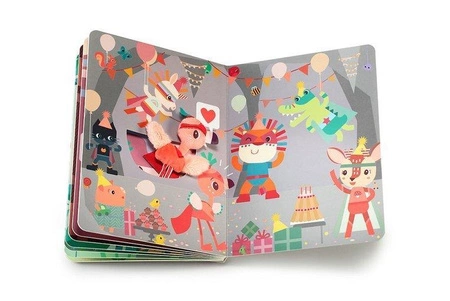 LILLIPUTIENS Książeczka przygodowa z mini-przytulanką kartonowa „Anais superbohaterka” 2 l+