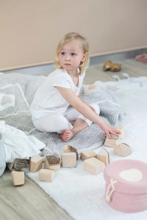 Lorena Canals Dywan bawełniany/Pufa Lou Ø 120 cm