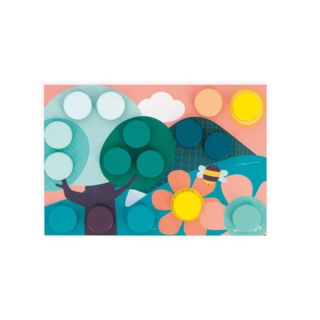 Układanka pierwsza drewniana mozaika 2+, Janod