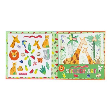 Dżungla Zestaw Pachnących Naklejek Wielokrotnego Użytku