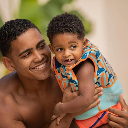 The Swim Essentials Kamizelka do nauki pływania dla dzieci 18-30 kg Blue Shark 2020SE160