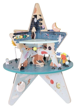 Kostka edukacyjna Badacz gwiazd niebieskich 162590-Manhattan Toy, centrum motoryczne