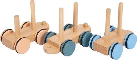 Pociąg kolejka drewniana z lokomotywą Arktyka 12449 Small Foot