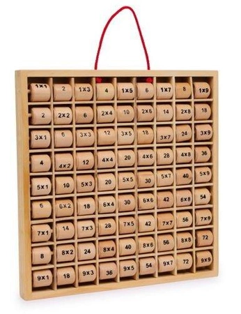 Drewniana tabliczka mnożenia Rio XL, 3459-small foot, zabawki edukacyjne
