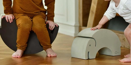 Słoń bObles S Sand grey