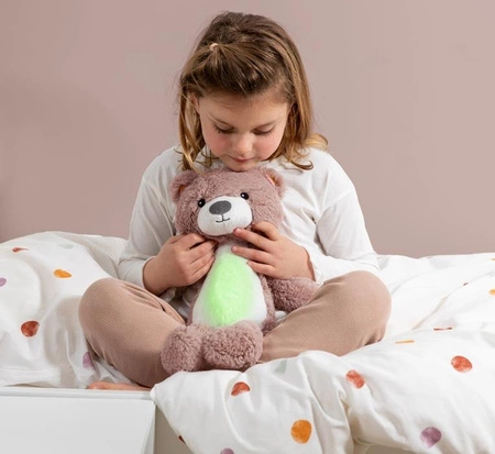 Zazu BRODY Trener Snu i Szumiąca Przytulanka Miś Pink