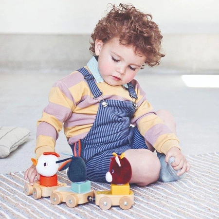 LILLIPUTIENS Zestaw 3 drewnianych pojazdów Farma 12+