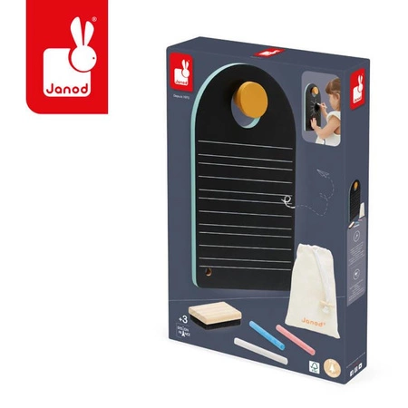 Przenośna dwustronna tablica z akcesoriami 3+, Janod