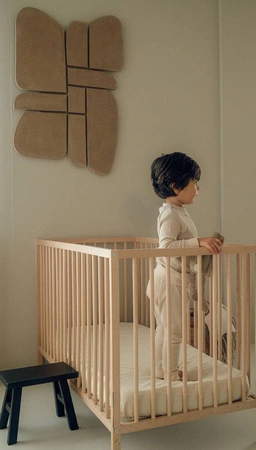 Lodger dwuczęściowa piżamka bawełniana beżowa Ciumbelle Ivory r. 92