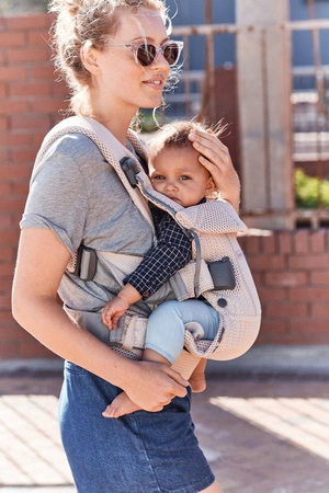 BABYBJORN ONE AIR 3D - nosidełko, Perłowy Różowy