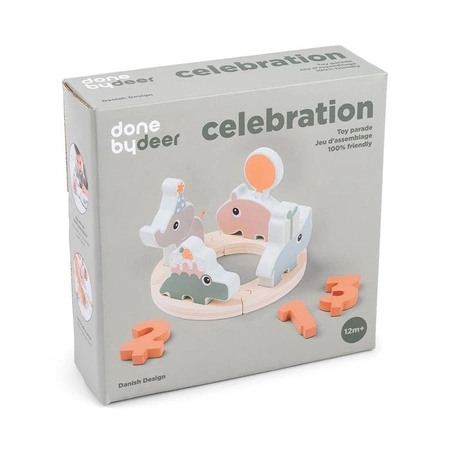 Done by Deer Zabawka Drewniana Urodziny Celebration