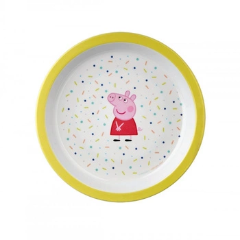 Talerzyk fi 18 cm żółty - Świnka Peppa | Petit Jour Paris®