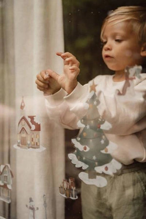 Little Dutch Naklejki wielokrotnego użytku na okno X-MAS 121034