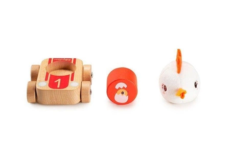 LILLIPUTIENS Zestaw 3 drewnianych pojazdów Farma 12+