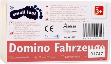 Domino drewniane obrazkowe - Pojazdy