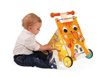 Wielofunkcyjny pchacz edukacyjny Kot, Janod