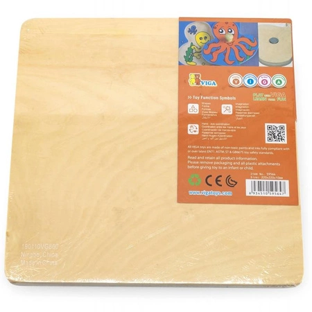 Drewniane Puzzle Morze Układanka Niespodzianka Viga Toys