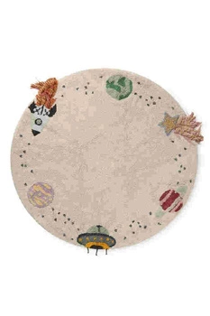 Dywan bawełniany Interstellar Journey do prania w pralce, "Mom, I want to be an astronaut" Lorena Canals