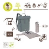 Lassig Green Label Plecak dla mam z akcesoriami Rolltop Up Backpack anthracite