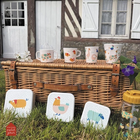 Łyżka melaminowa dla dzieci, Farma | Maison Petit Jour®