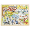 Puzzle drewniane - kolizja w mieście