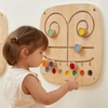 VIGA Drewniana Tablica Manipulacyjna Sensoryczna Labirynt Dotknij i Dopasuj