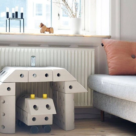 MODU Curiosity kit 4in1 - Kreatywne klocki rozwijające motorykę dużą, żółty