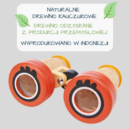 Drewniana lornetka Safari, Tender Leaf Toys