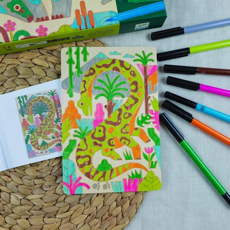 Kolorowanki na drewnie ŚWIAT DINOZAURÓW DJ08739